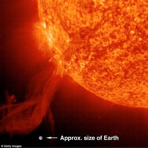 Click to enlarge solar flare