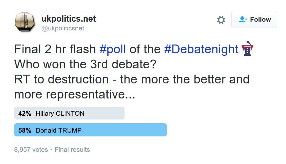 third debate poll