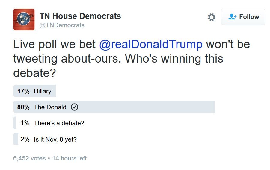 third debate poll