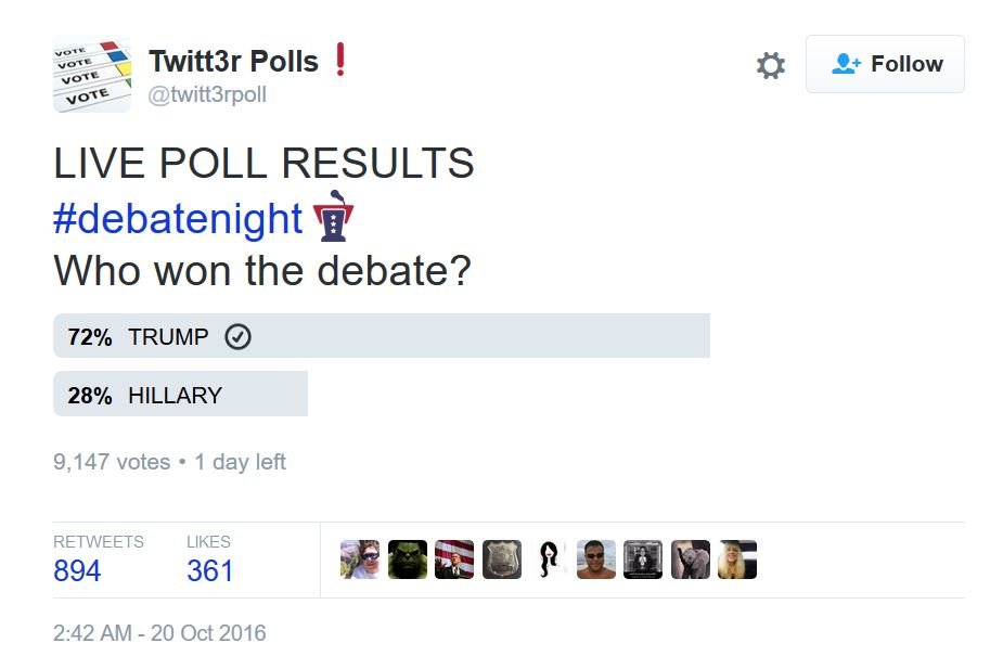 third debate poll