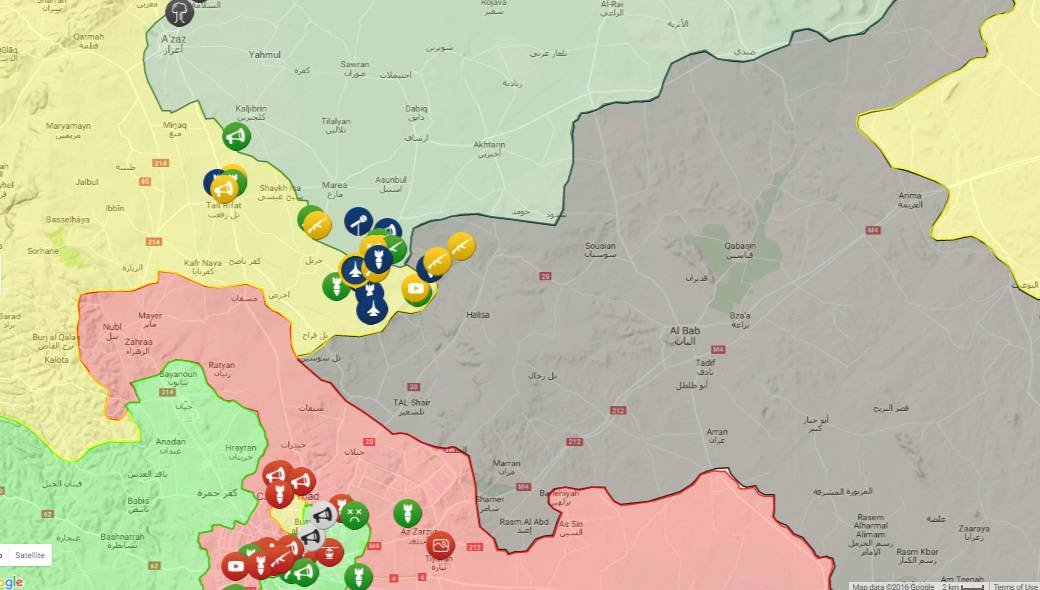 Syria battle map