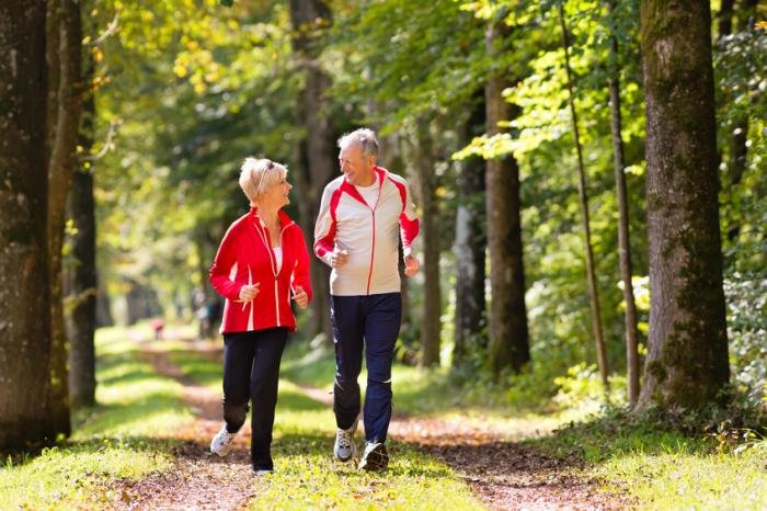 Click to enlarge seniors jogging