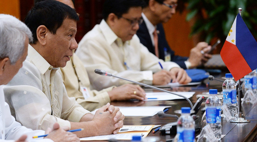 Click to enlarge Philippines' president Rodrigo Duterte