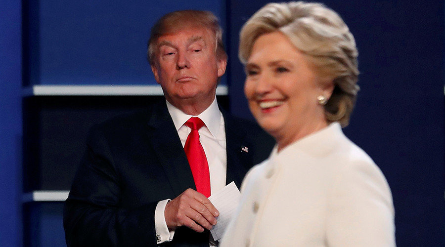 Republican U.S. presidential nominee Donald Trump and Democratic U.S. presidential nominee Hillary Clinton 
