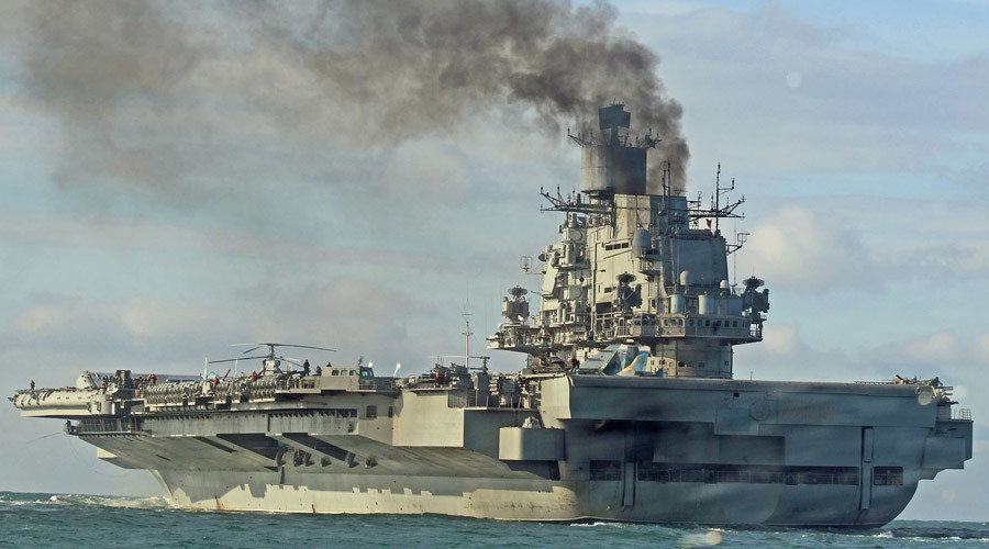 Click to enlarge Russian aircraft carrier