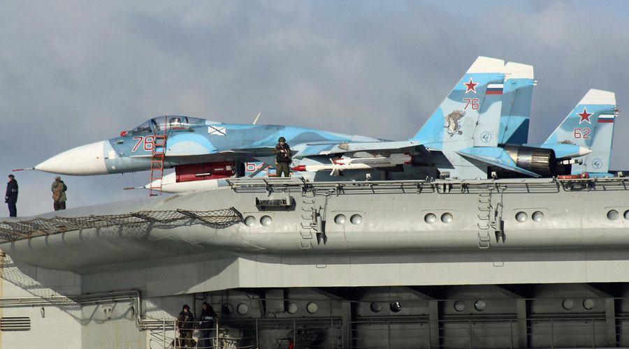Russian aircraft carrier jets