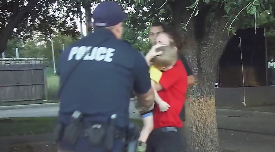 Granbury, TX police helping child