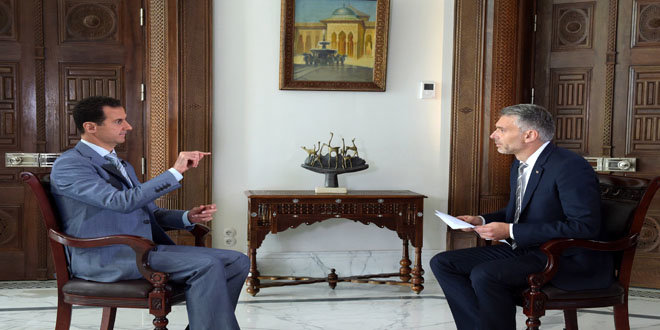 Click to enlarge assad interview