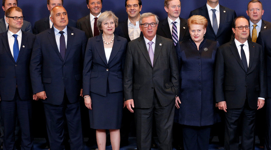 Click to enlarge European Union leaders