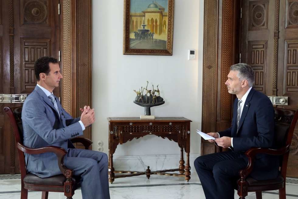 Click to enlarge Assad interview