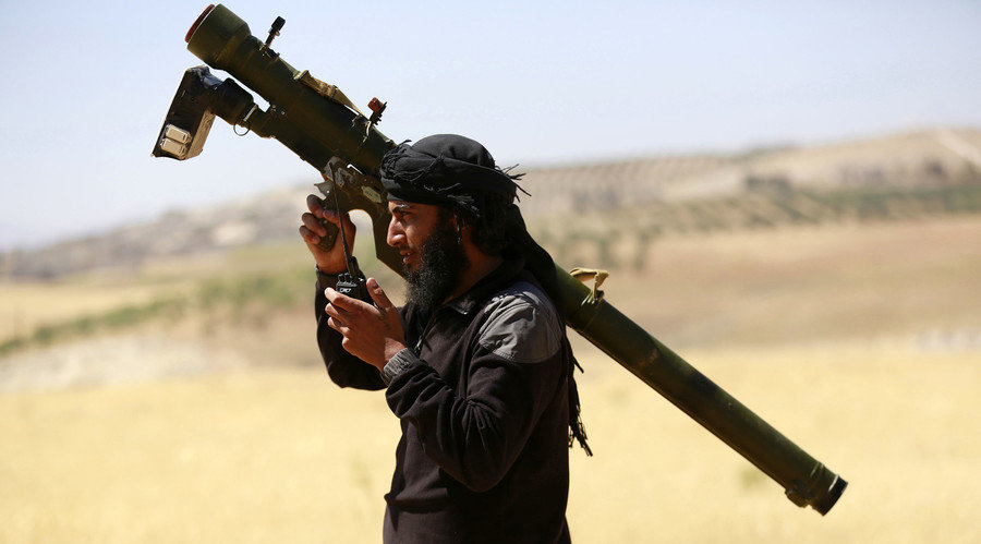 Islamist Syrian rebel group Jabhat al-Nusra fighter