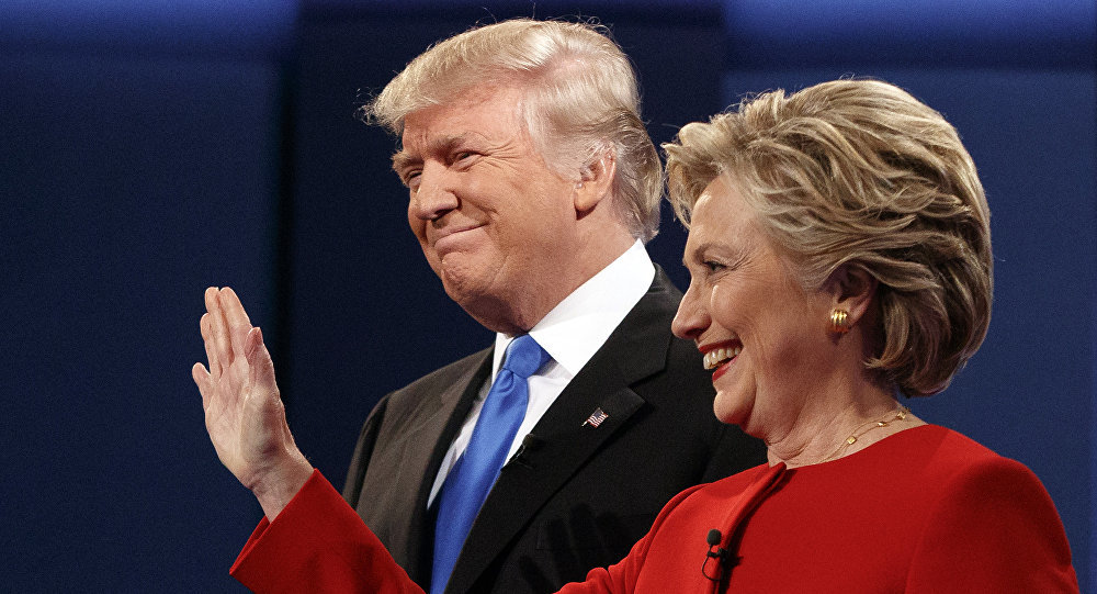 Click to enlarge Trump and Clinton