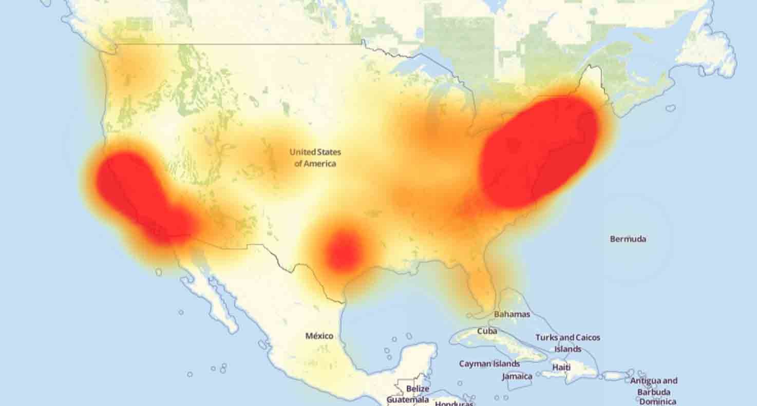 network DDOS attack in US