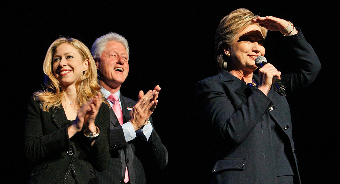 Click to enlarge The Clintons