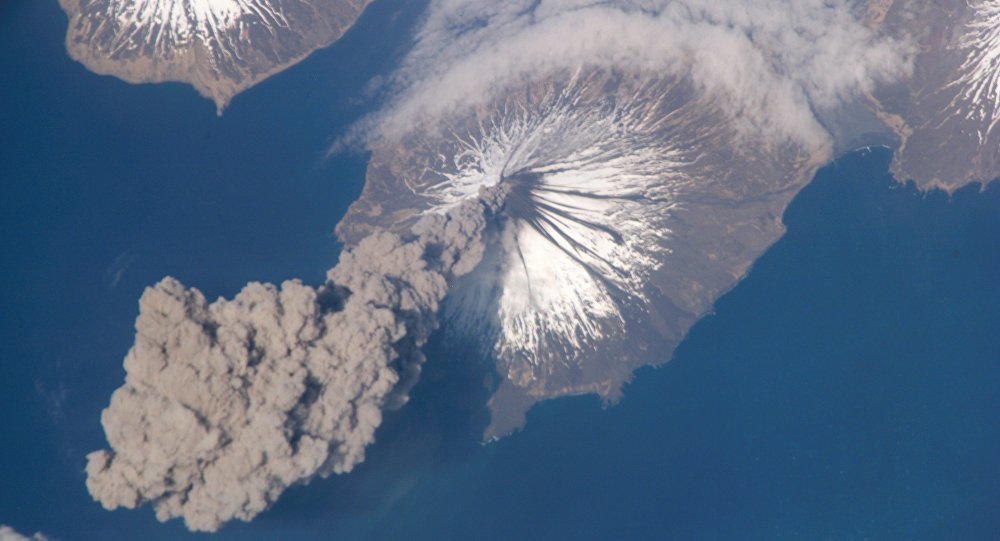 Click to enlarge Cleveland volcano