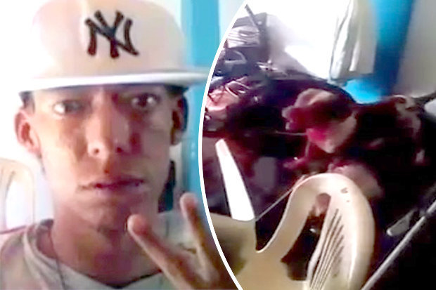 Click to enlarge Pit bull bloodies owner in violent clip