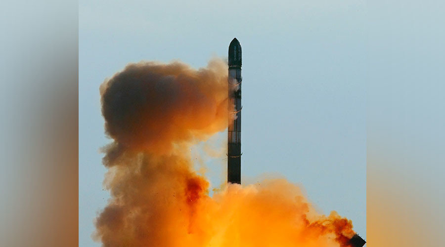 Click to enlarge Russian RS-20 Voyevoda (SS-18 Satan) missile