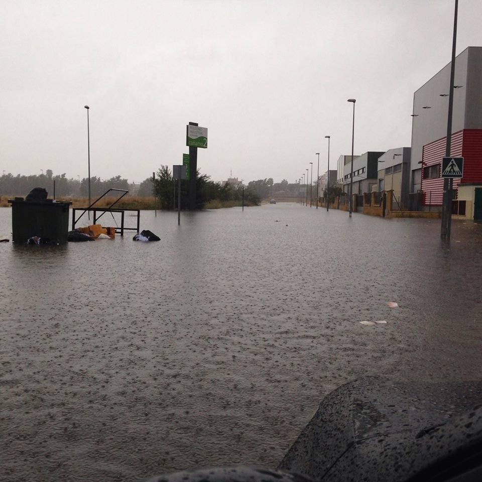 Floods in Seveille Province, Spain, October, 2016. 
