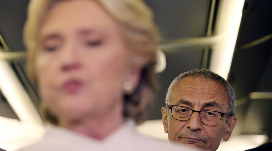 Click to enlarge Podesta and Clinton