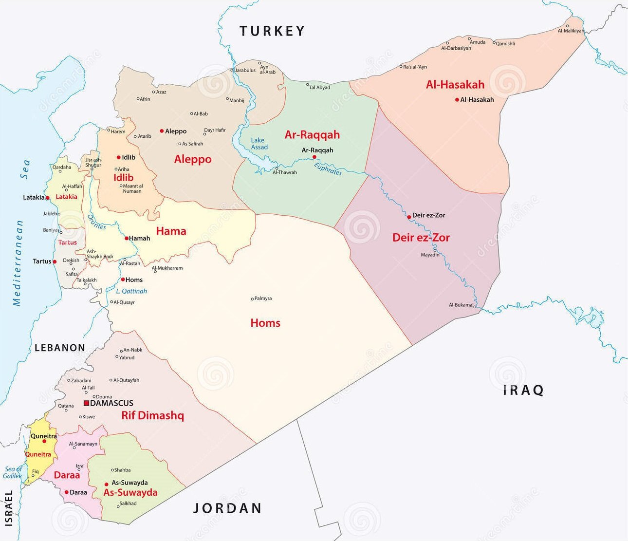Map of Syria