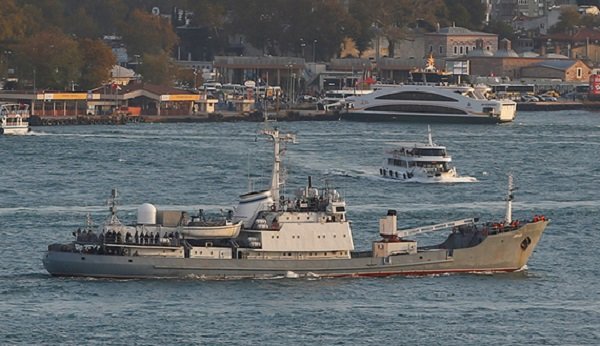 Russian navy reconnaissance ship Liman