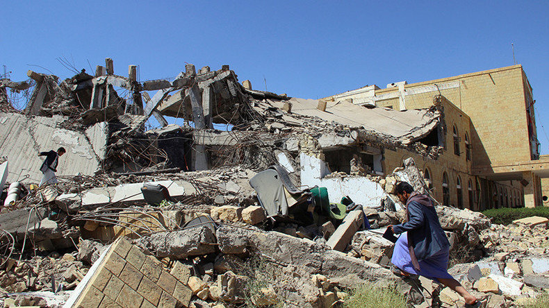 Click to enlarge Saudi-led air strikes in the northwestern city of Saada