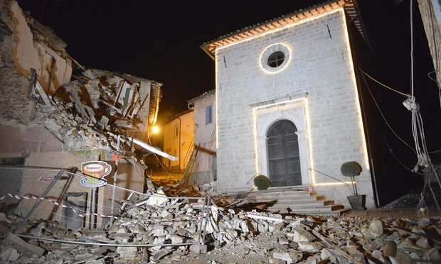 Italy earthquake damage
