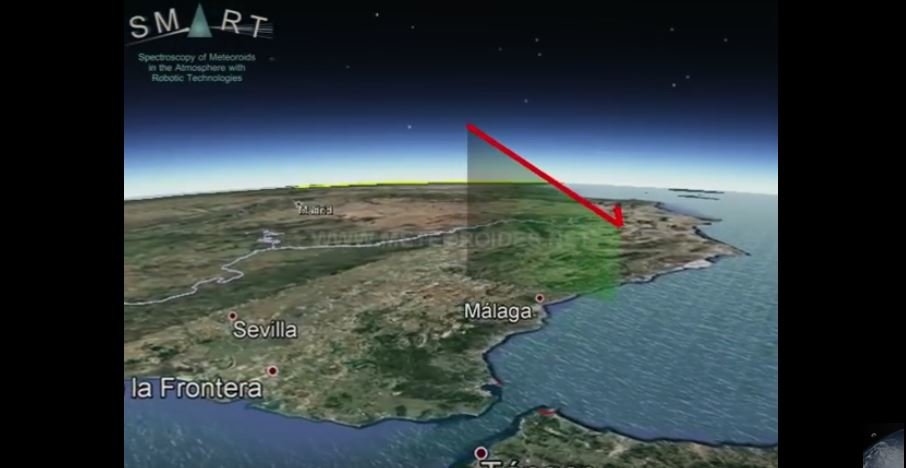 Click to enlarge Fireball over Spain
