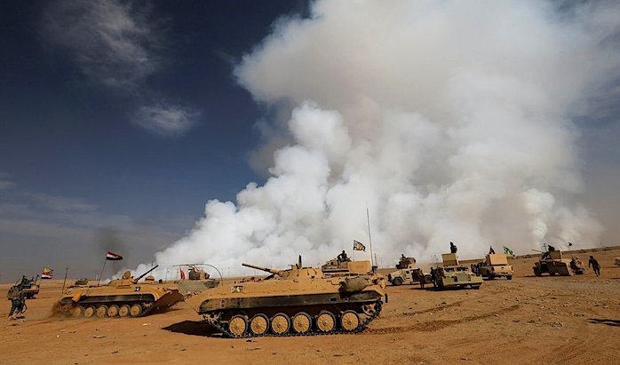 tanks Mosul battle