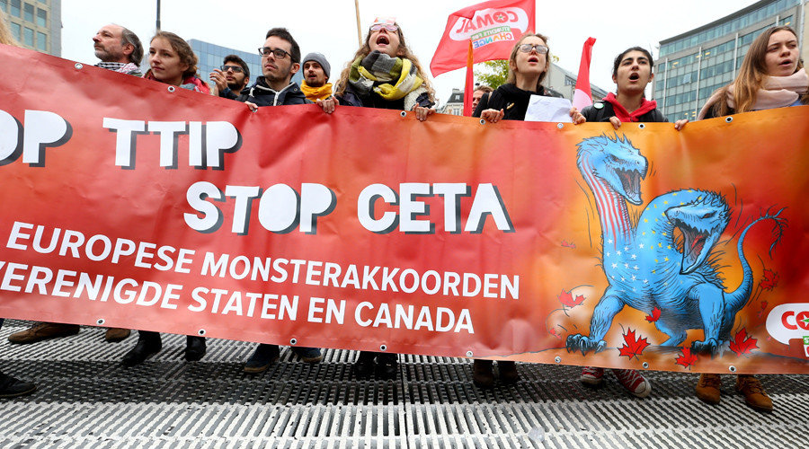 CETA protesters