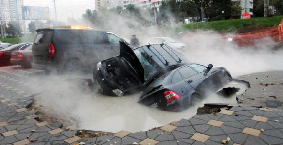 The water was so hot, anybody inside the cars would have been boiled alive 