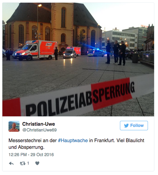 Click to enlarge frankfurt attack / twitter post