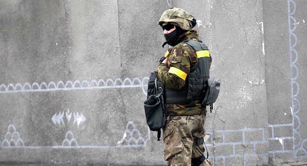 Ukrainian government soldier