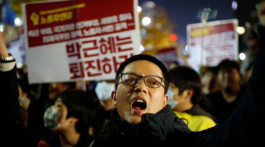 Click to enlarge South korea protests