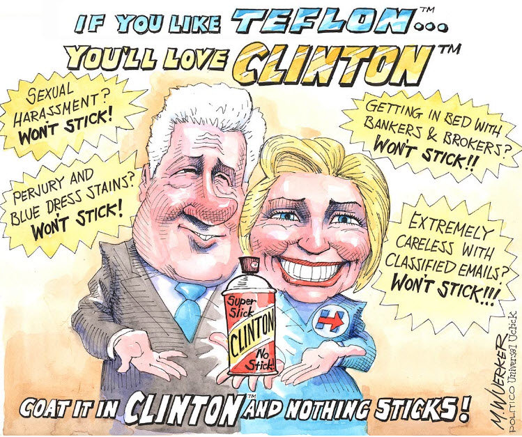 hillary teflon