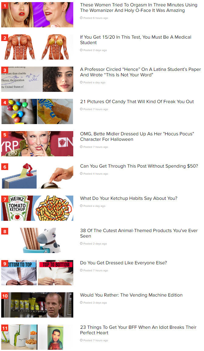 Click to enlarge BuzzFeed Trending