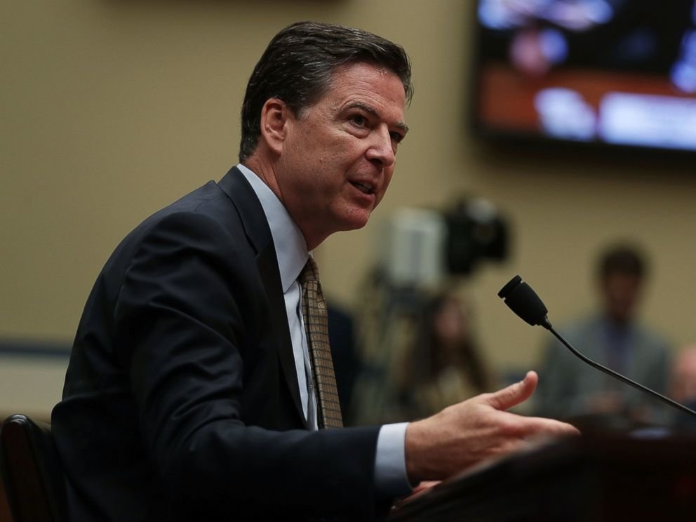 Click to enlarge FBI Director James Comey testifies