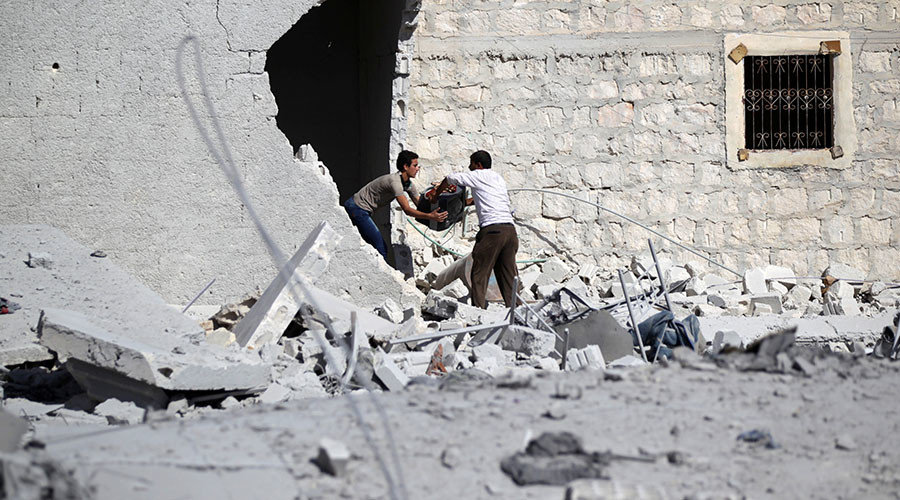 Click to enlarge destruction syria bombing