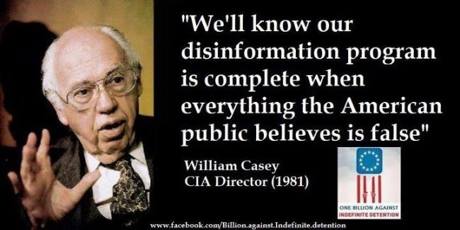 casey CIA disonformation