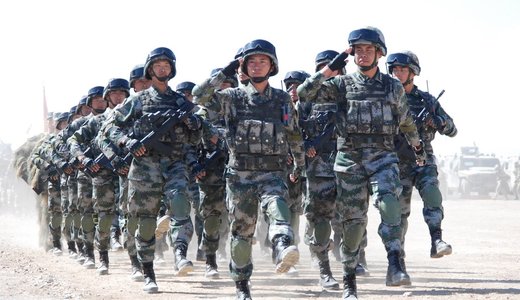 chinese troops