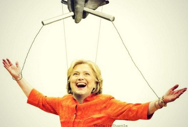 Hillary puppet
