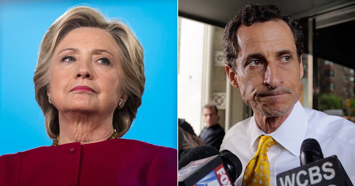 Click to enlarge Clinton and Weiner