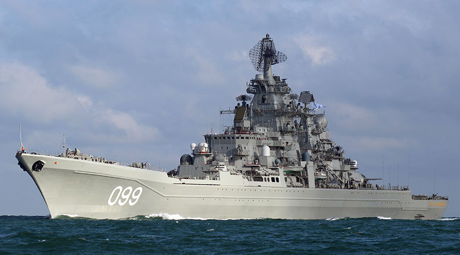 Click to enlarge Russia nuclear-powered heavy cruiser Peter the Great