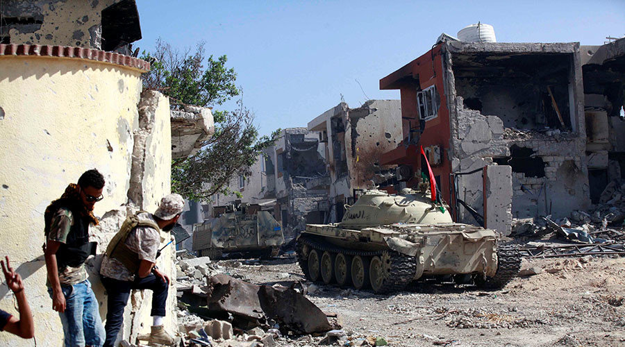 Fighters of Libyan forces