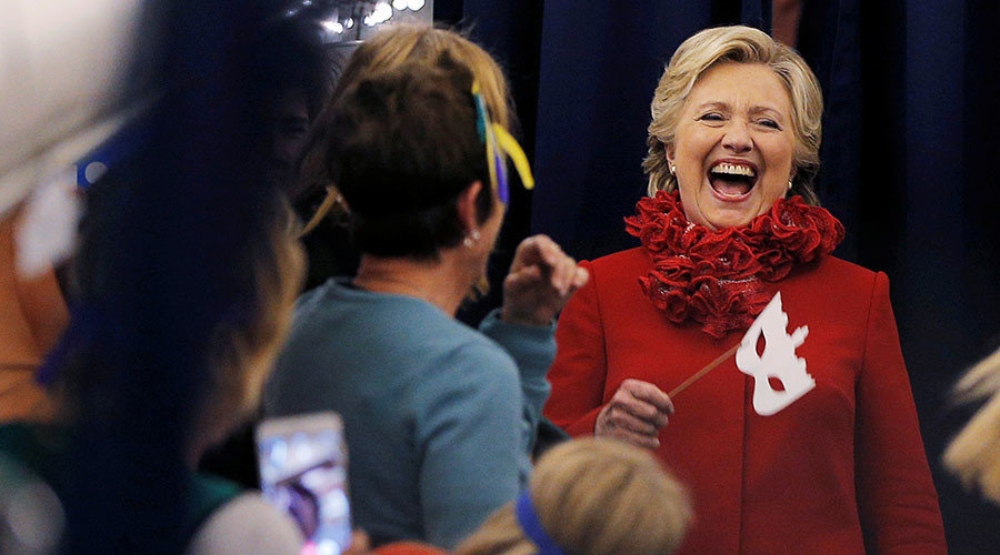 hillary laughing