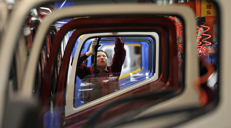Chinese auto worker