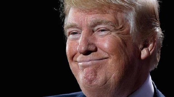 Smiling Donald Trump