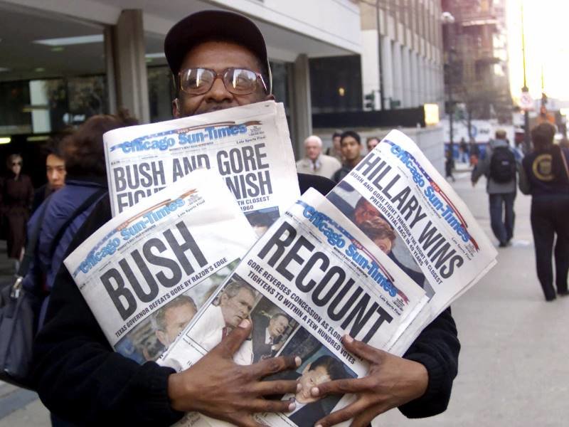 bush recount headlines election reform
