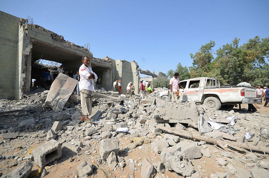 Click to enlarge saudi airstrike yemen