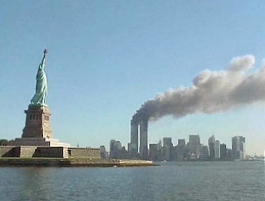 twin towers 911 statue of liberty
